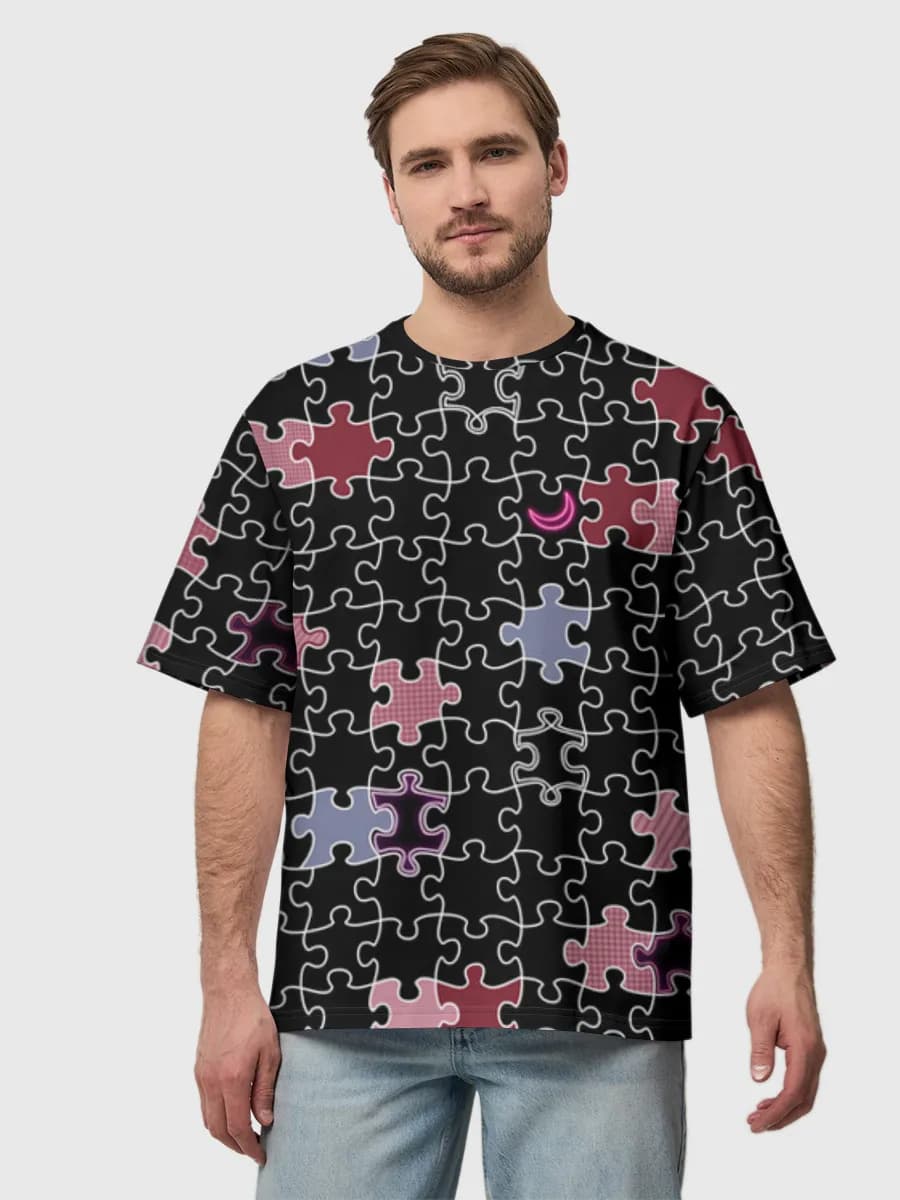 Men's oversized cotton T-shirt