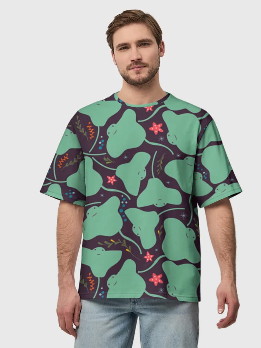 Men's oversized cotton T-shirt