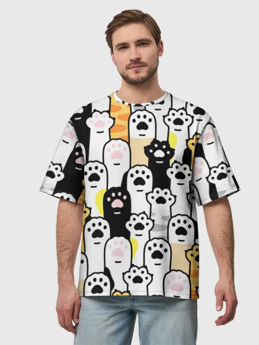 Men's oversized cotton T-shirt