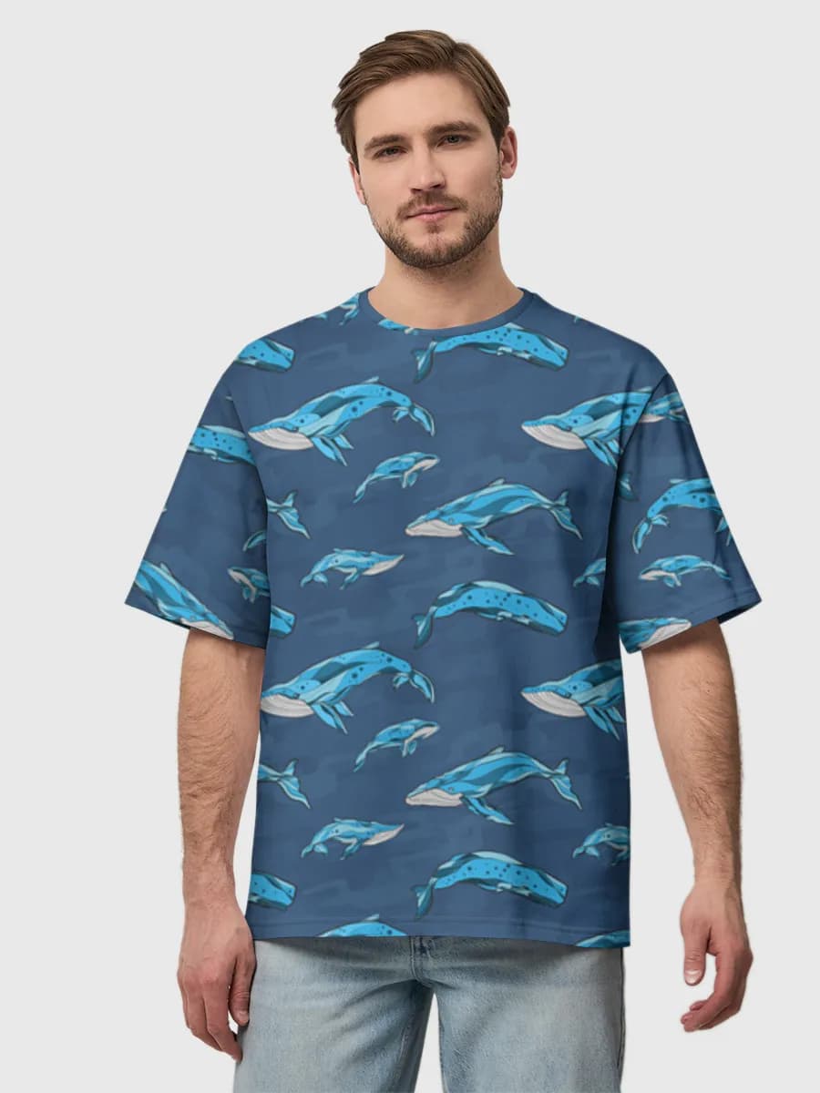 Men's oversized cotton T-shirt
