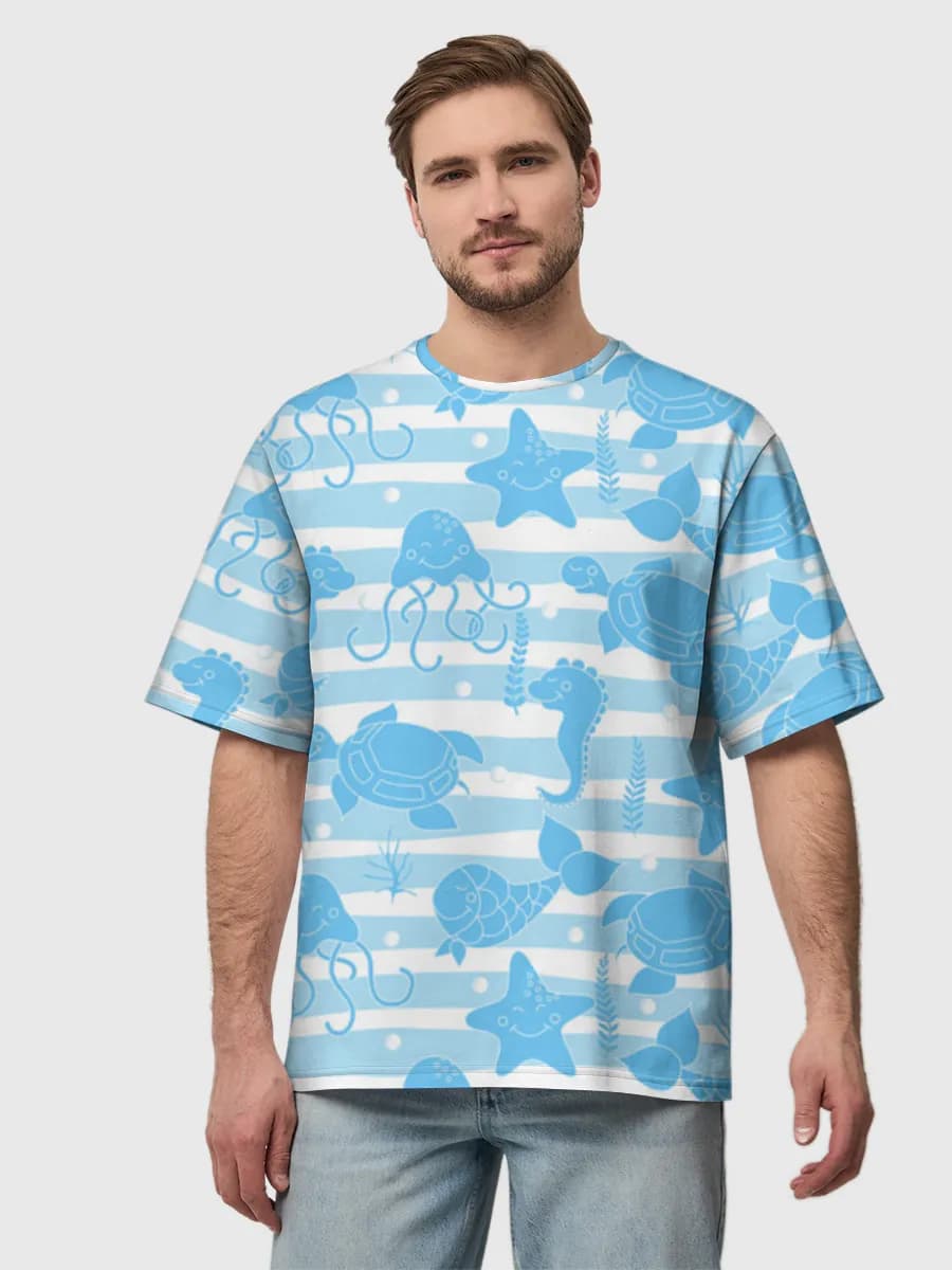 Men's oversized cotton T-shirt