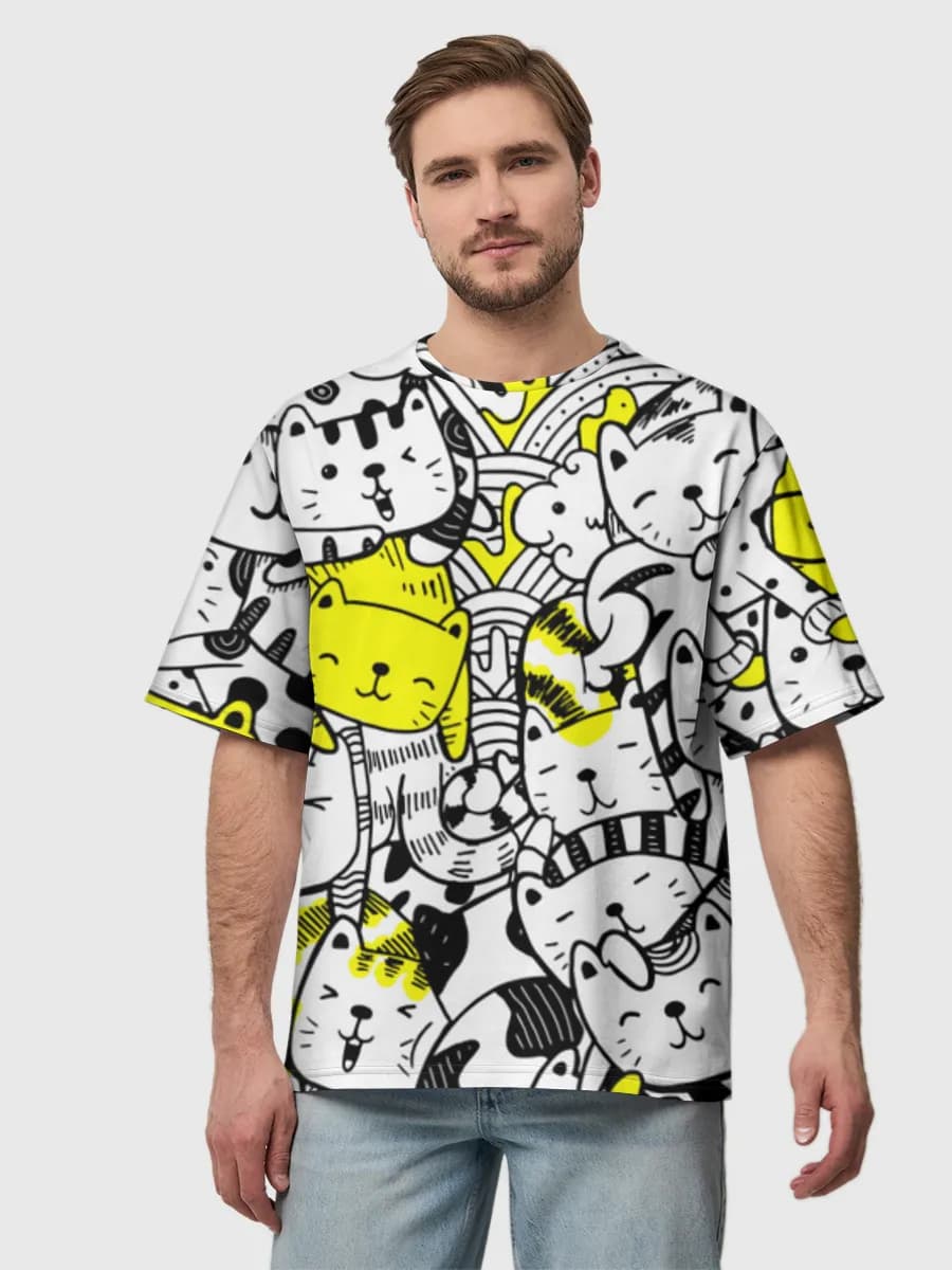 Men's oversized cotton T-shirt