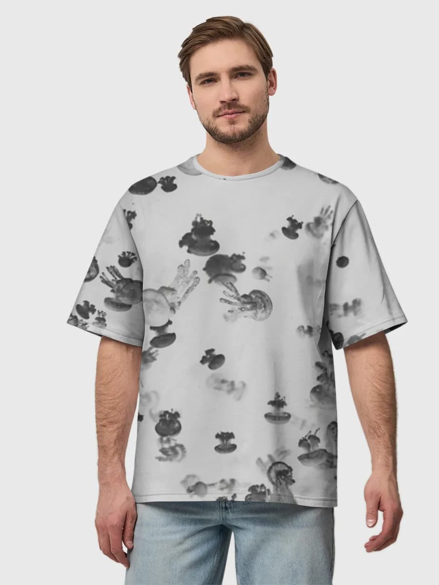Men's oversized cotton T-shirt