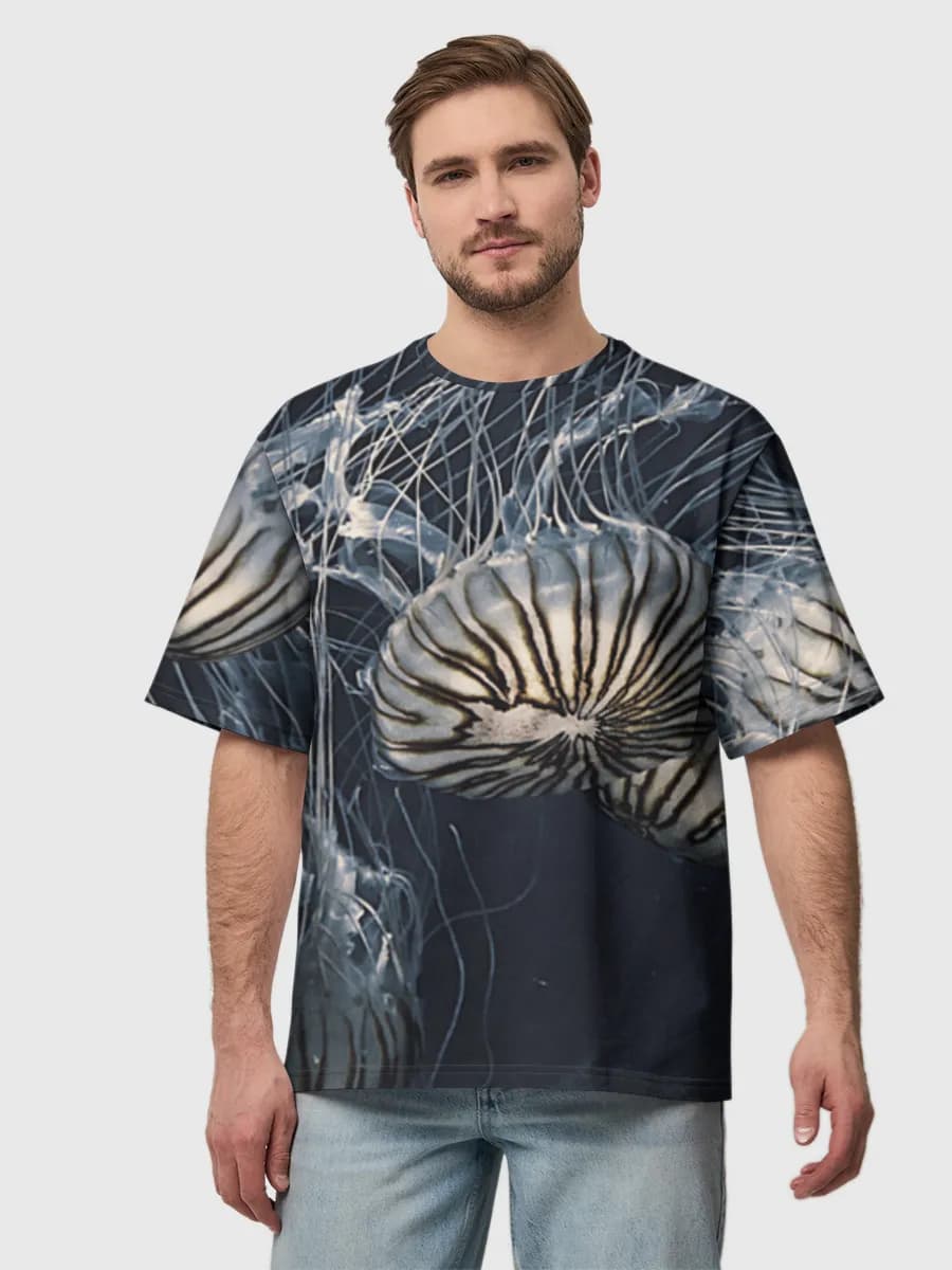 Men's oversized cotton T-shirt