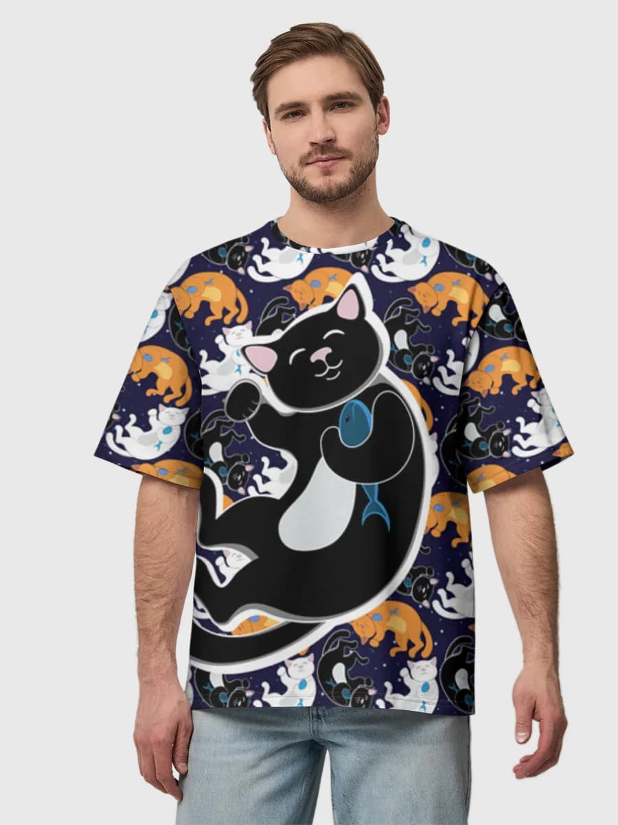 Men's oversized cotton T-shirt