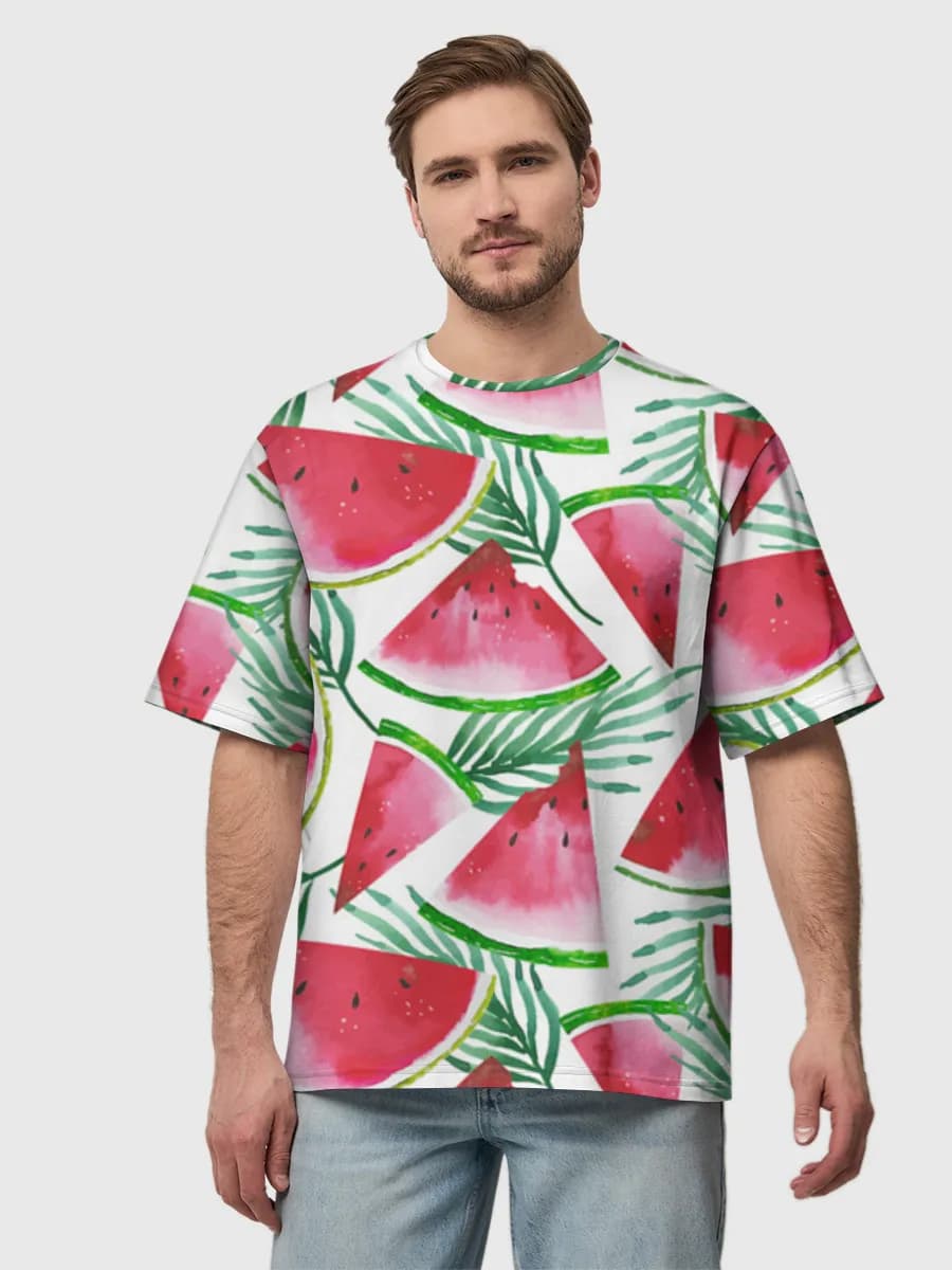 Men's oversized cotton T-shirt