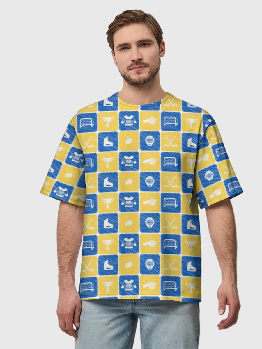 Retro Hockey Icons Grid