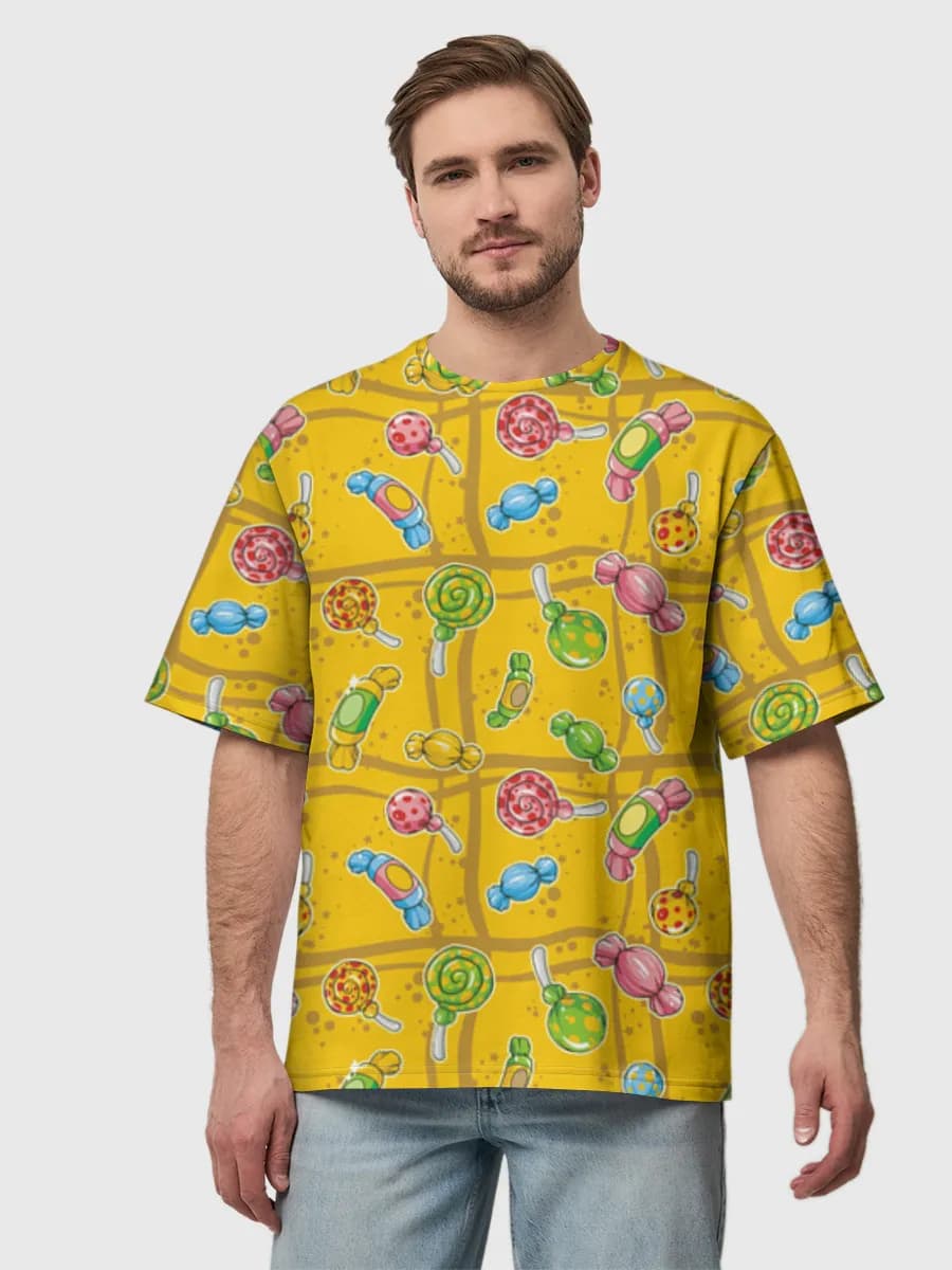 Men's oversized cotton T-shirt