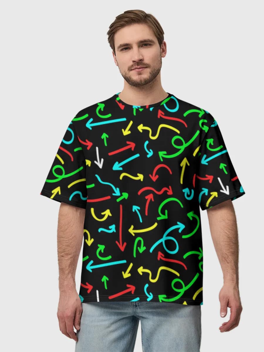 Men's oversized cotton T-shirt