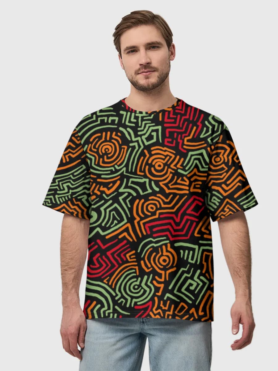 Men's oversized cotton T-shirt