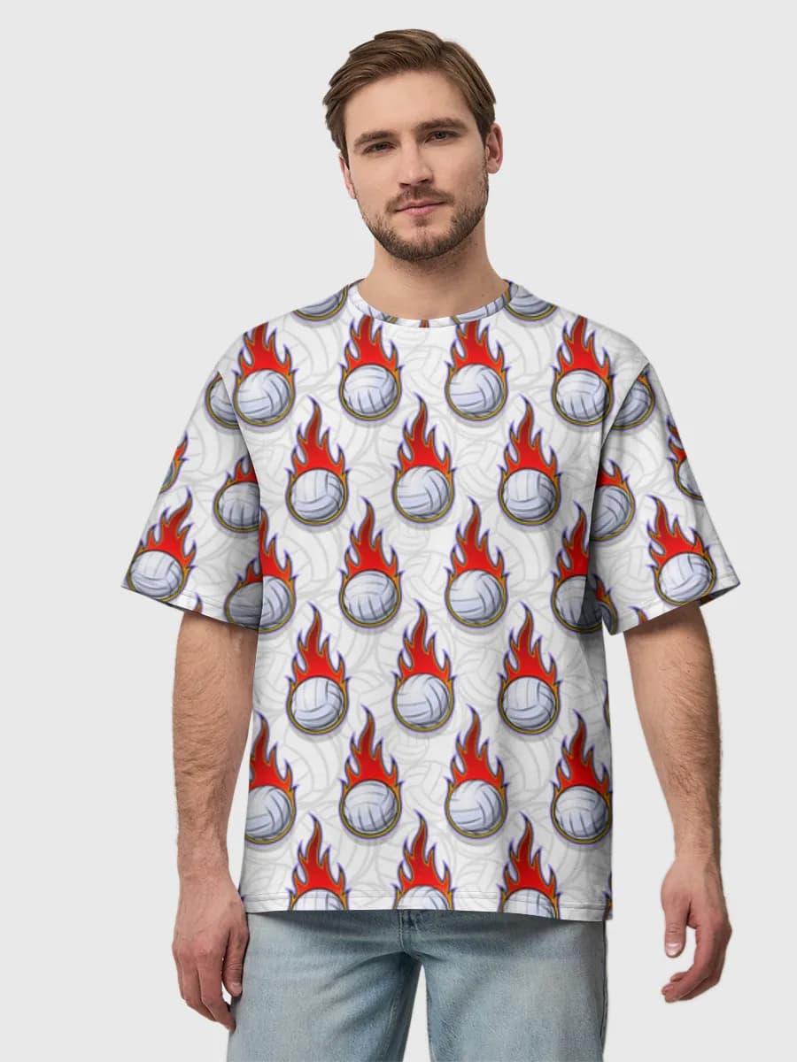 Men's oversized cotton T-shirt