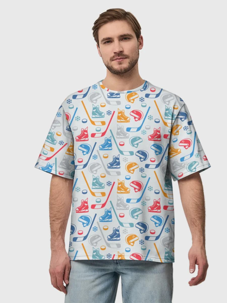 Men's oversized cotton T-shirt