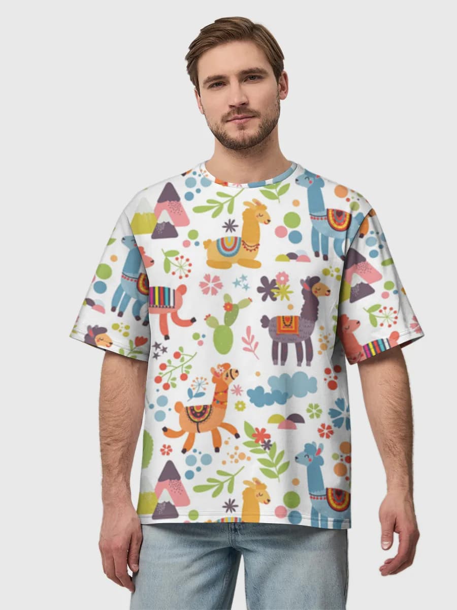 Men's oversized cotton T-shirt