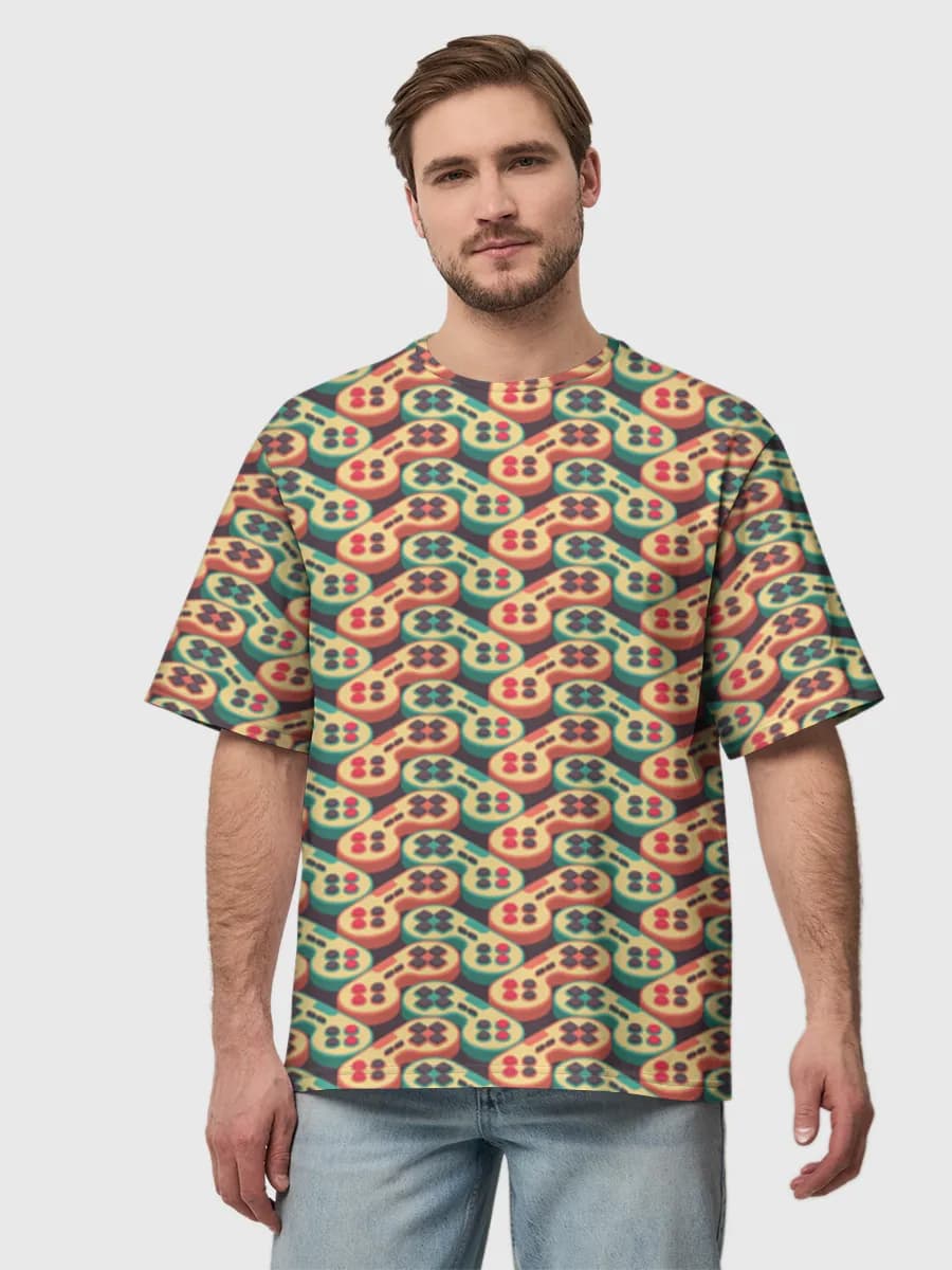 Men's oversized cotton T-shirt