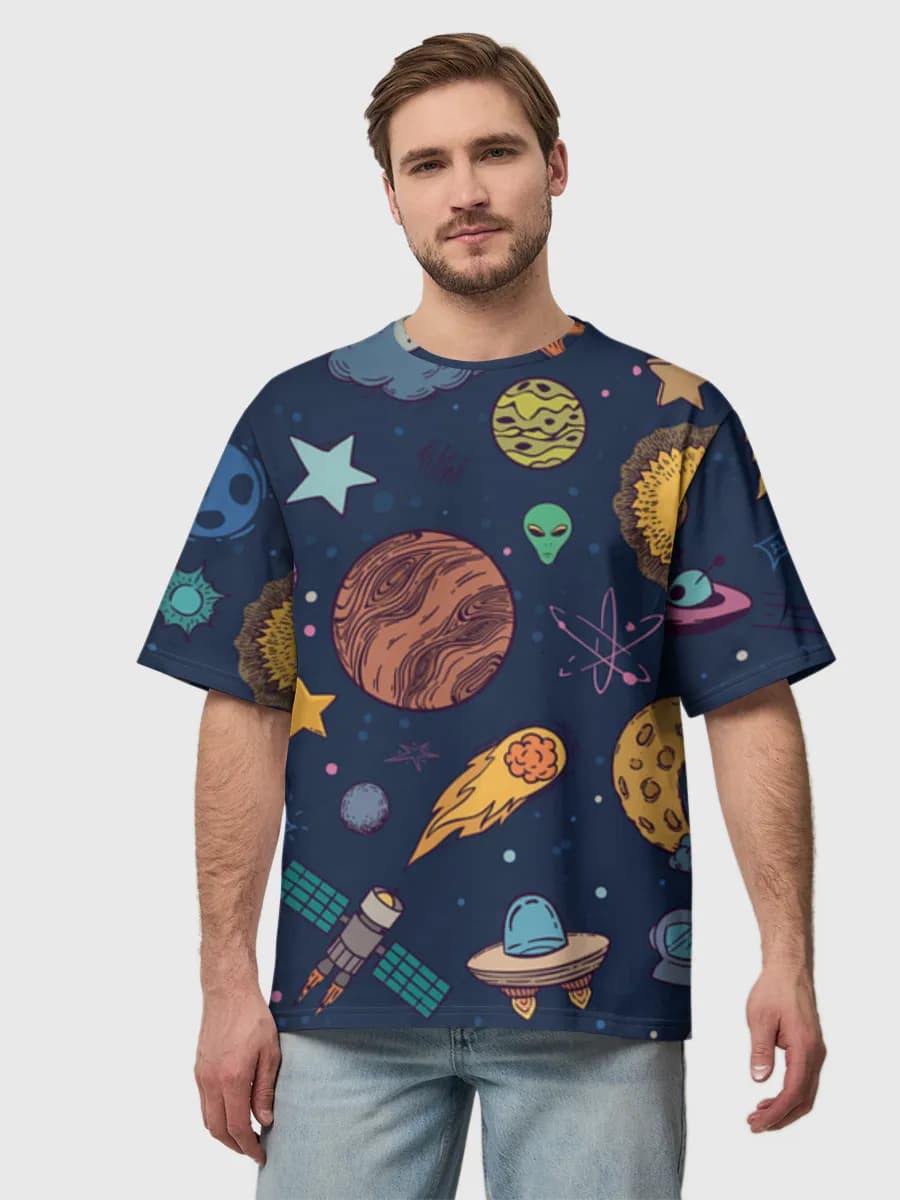 Men's oversized cotton T-shirt