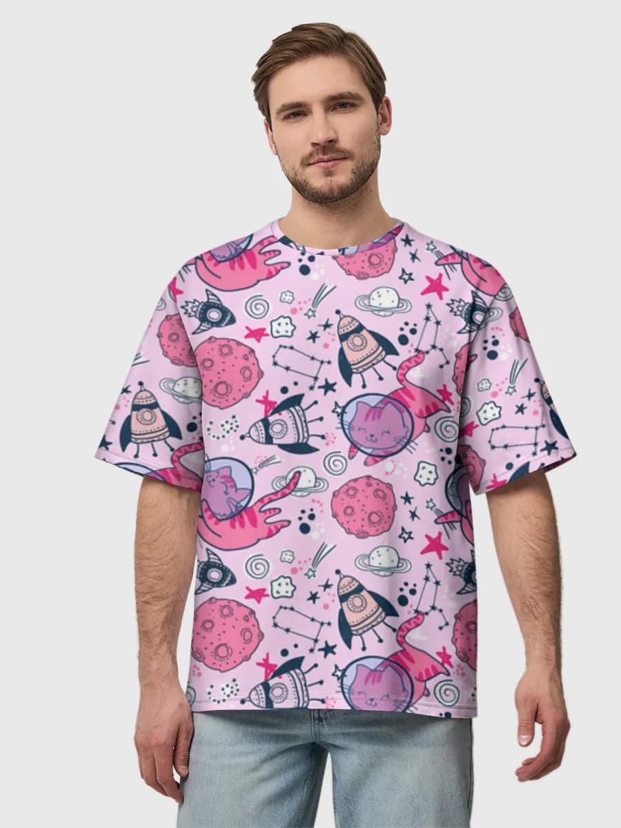 Men's oversized cotton T-shirt