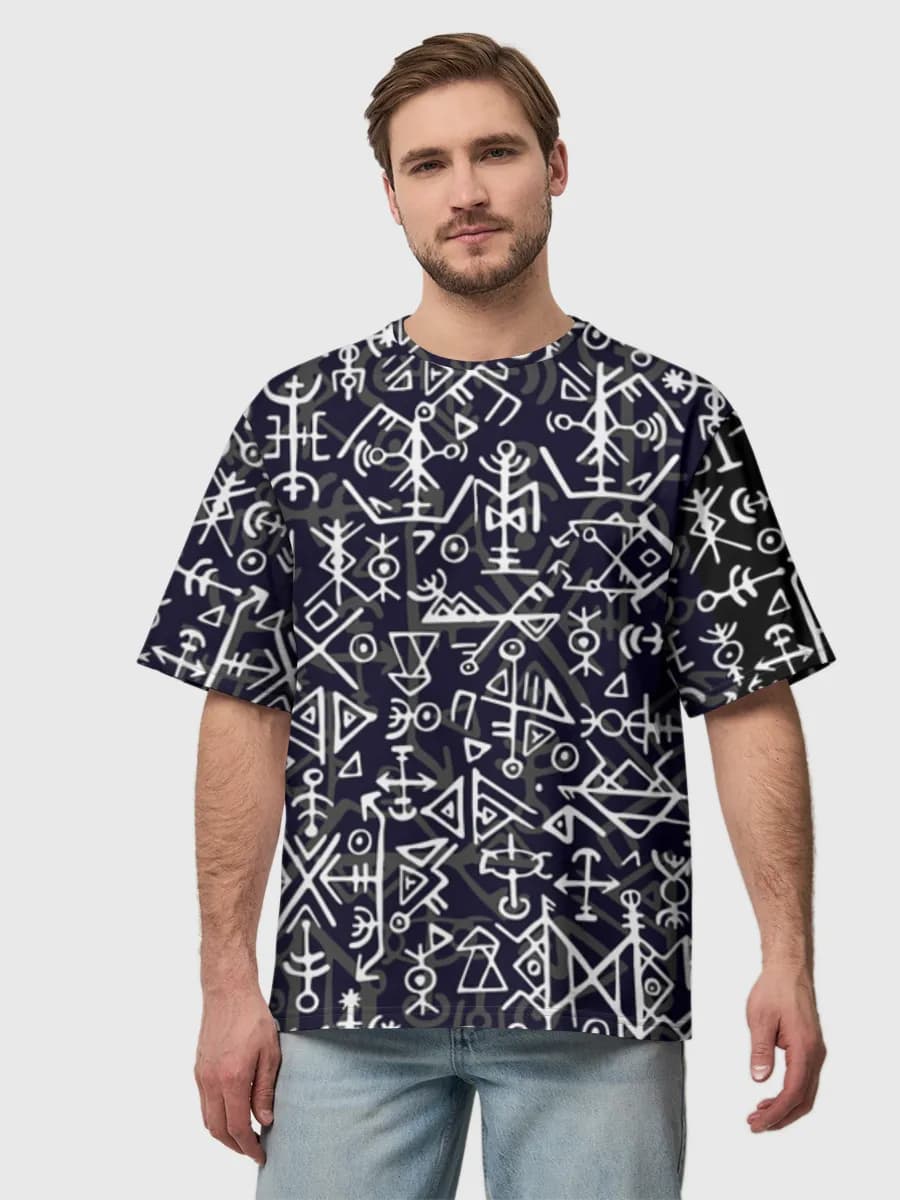 Men's oversized cotton T-shirt