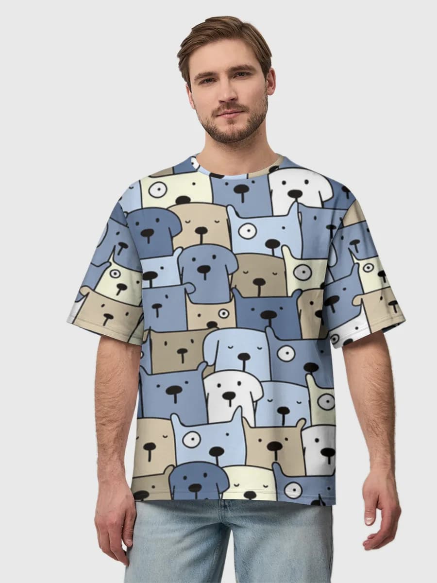 Men's oversized cotton T-shirt