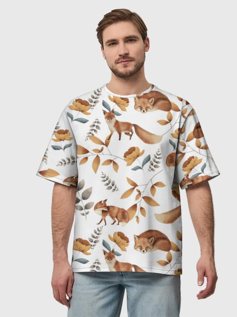 Men's oversized cotton T-shirt