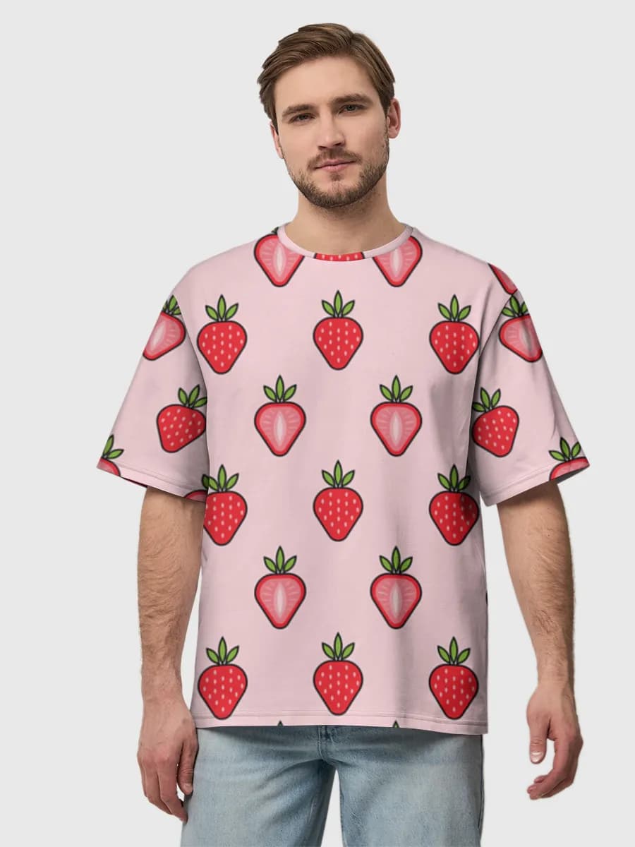 Men's oversized cotton T-shirt