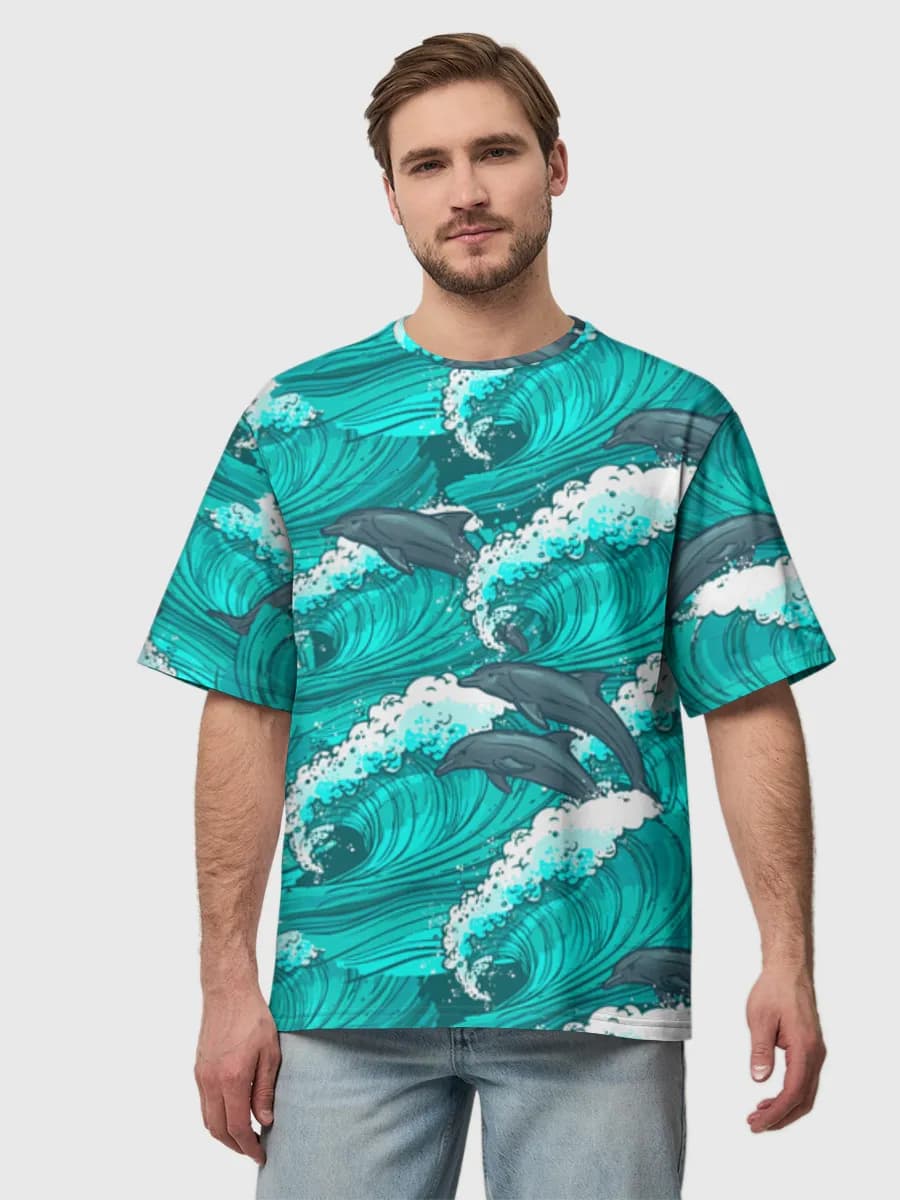 Men's oversized cotton T-shirt