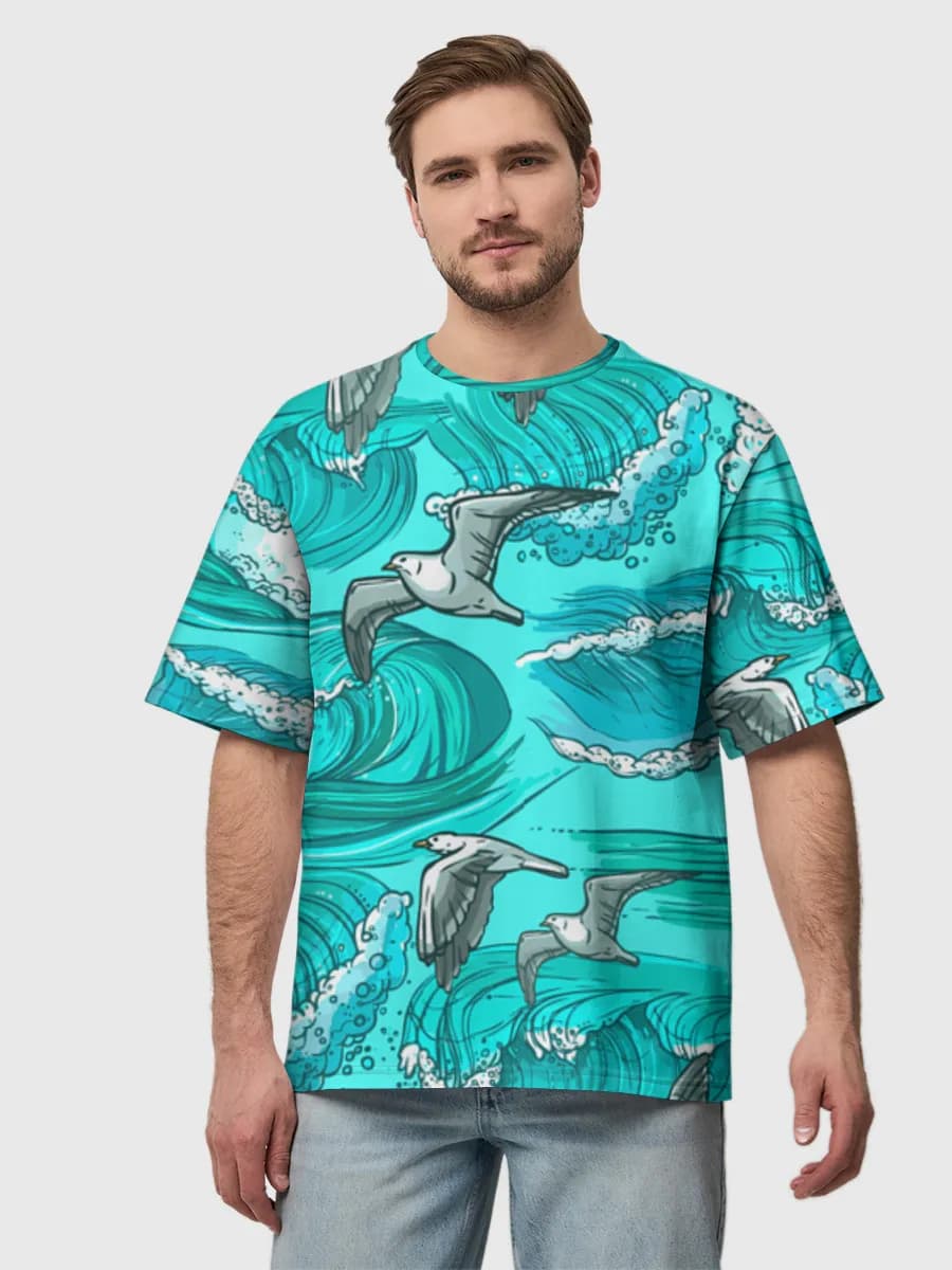 Men's oversized cotton T-shirt