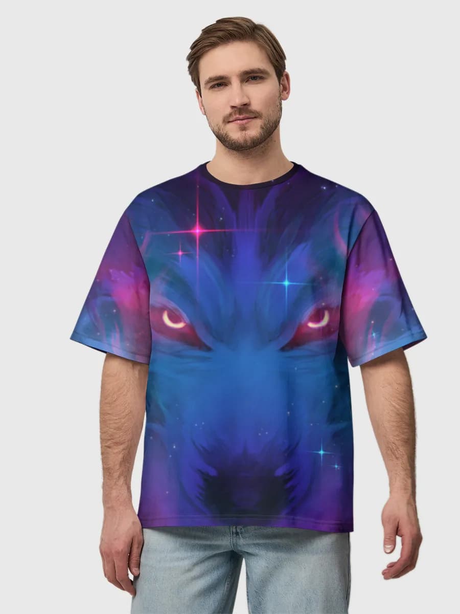 Men's oversized cotton T-shirt