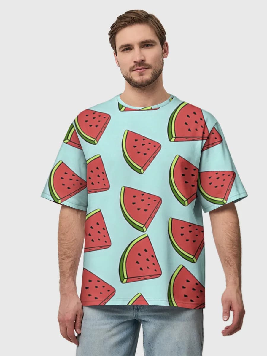Men's oversized cotton T-shirt