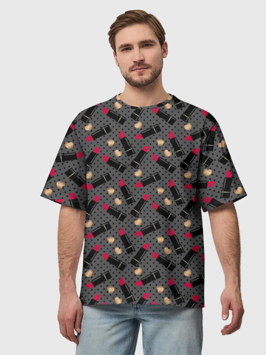 Lipstick Hearts Polka Dots