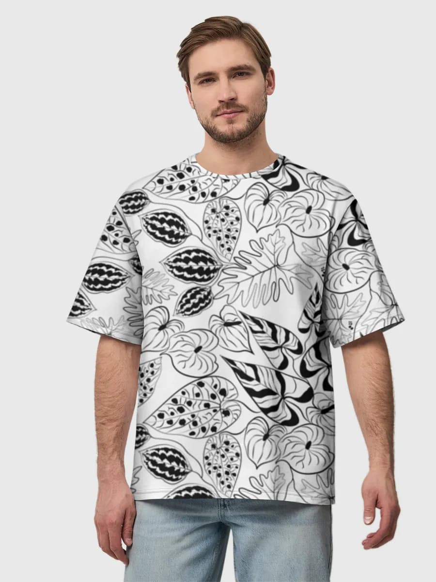 Men's oversized cotton T-shirt