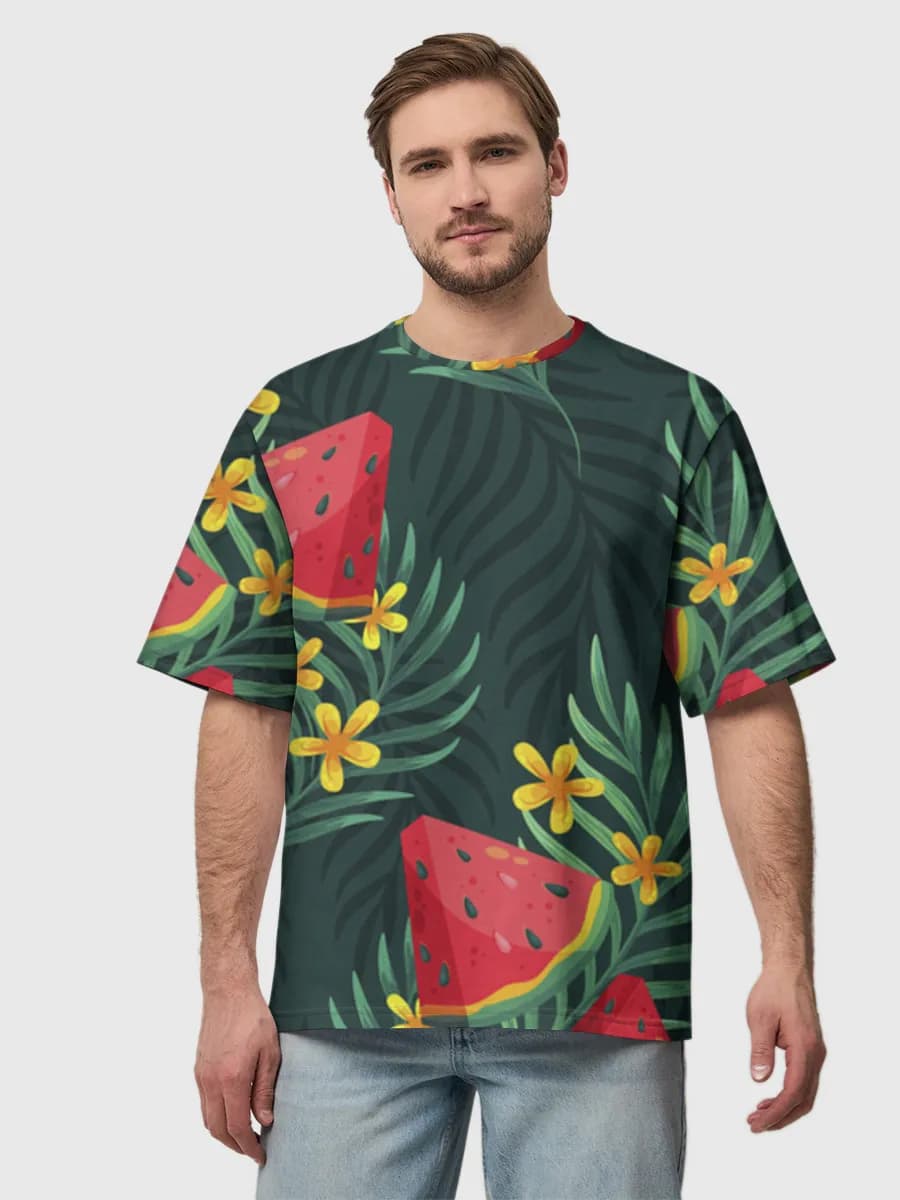Men's oversized cotton T-shirt