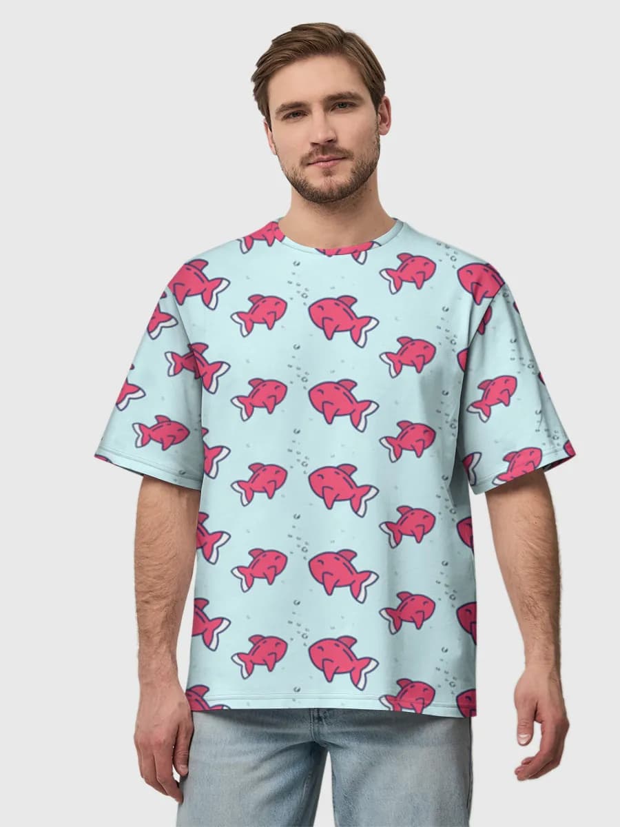 Men's oversized cotton T-shirt