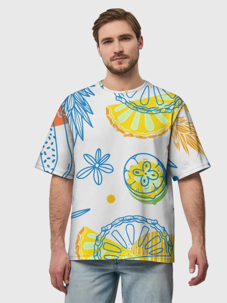 Men's oversized cotton T-shirt