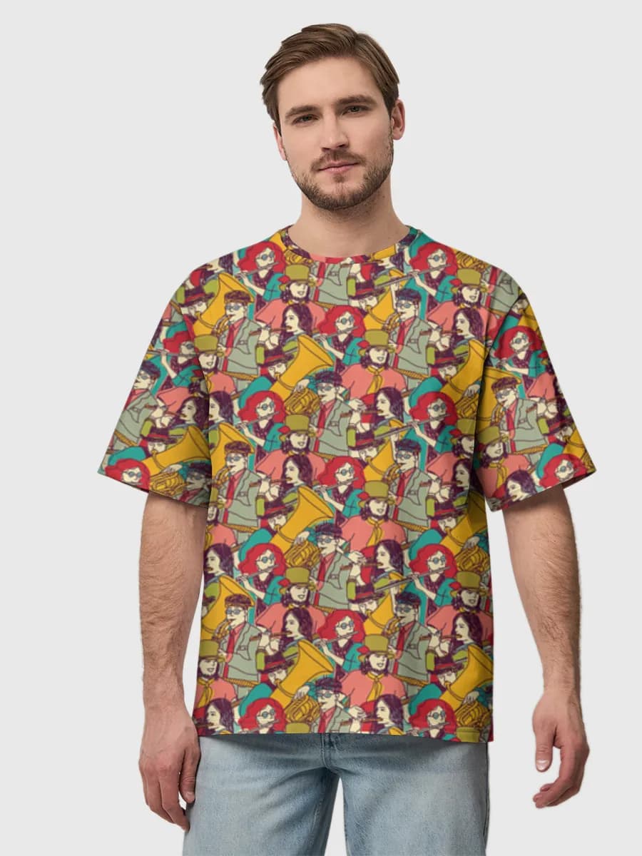 Men's oversized cotton T-shirt