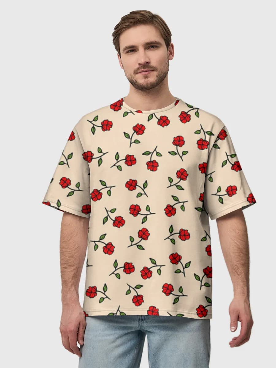 Men's oversized cotton T-shirt