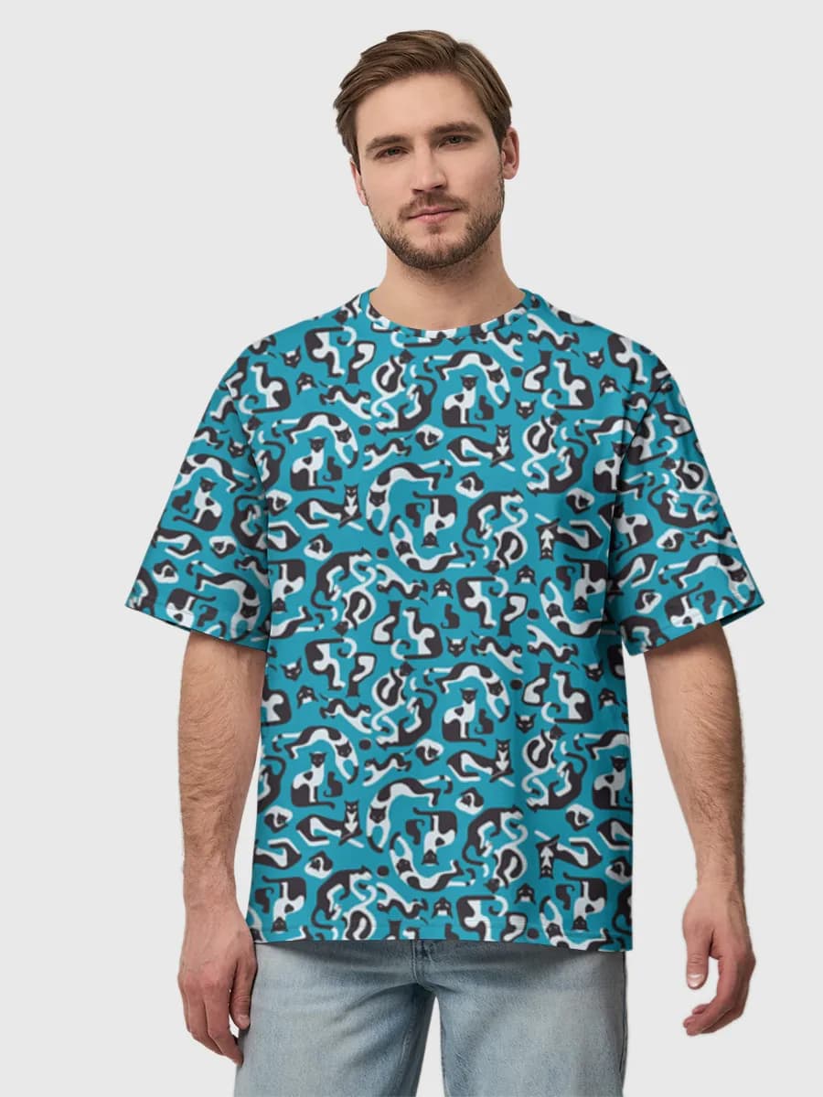 Men's oversized cotton T-shirt