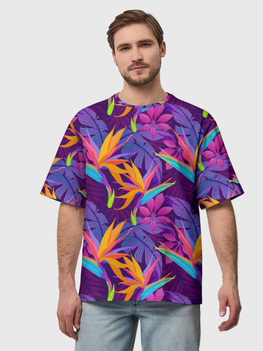Men's oversized cotton T-shirt