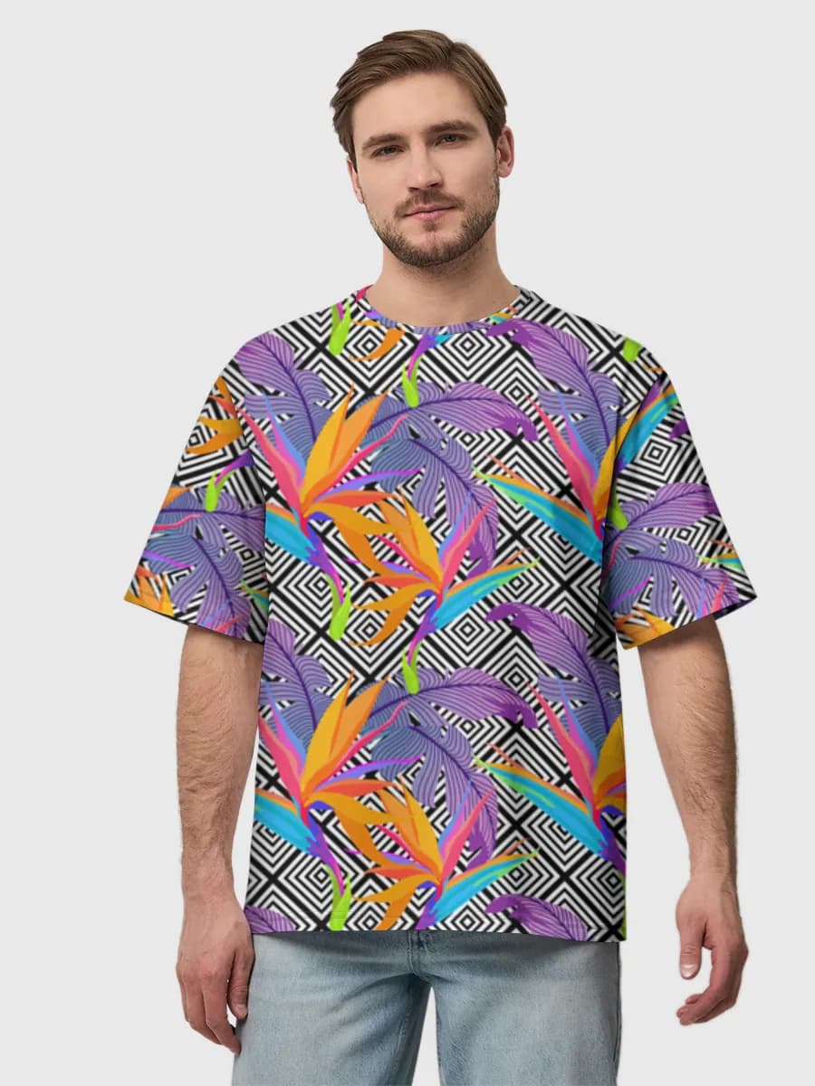 Men's oversized cotton T-shirt