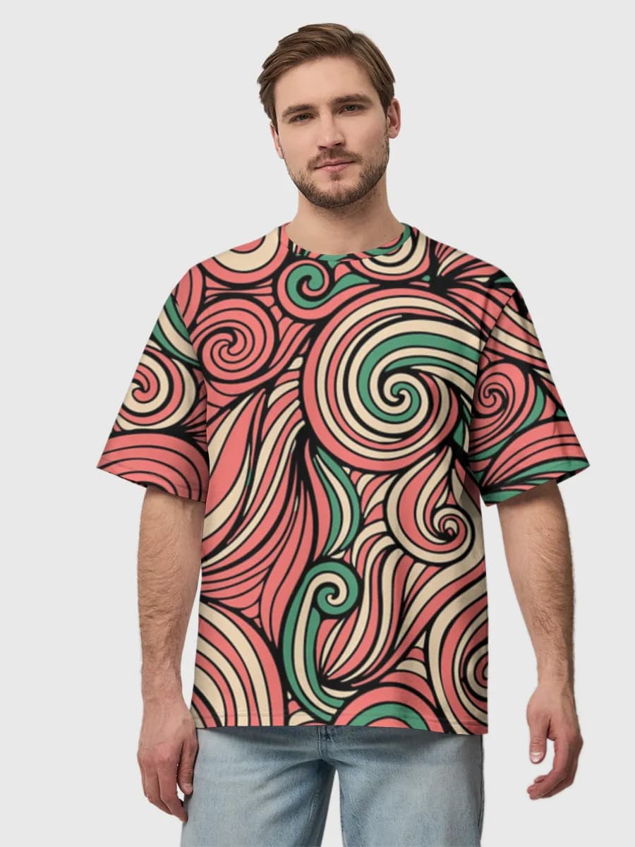 Men's oversized cotton T-shirt
