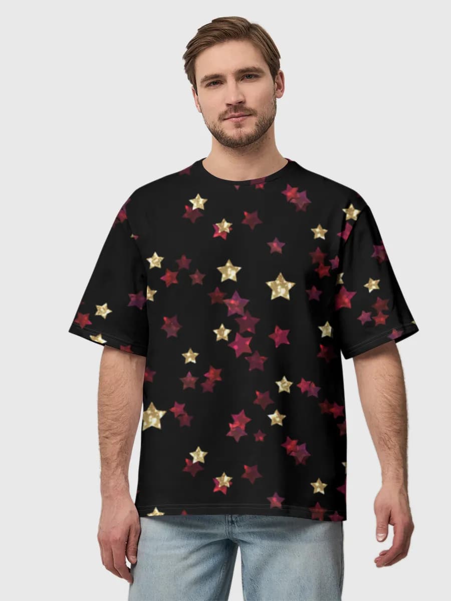 Glitter Stars On Black