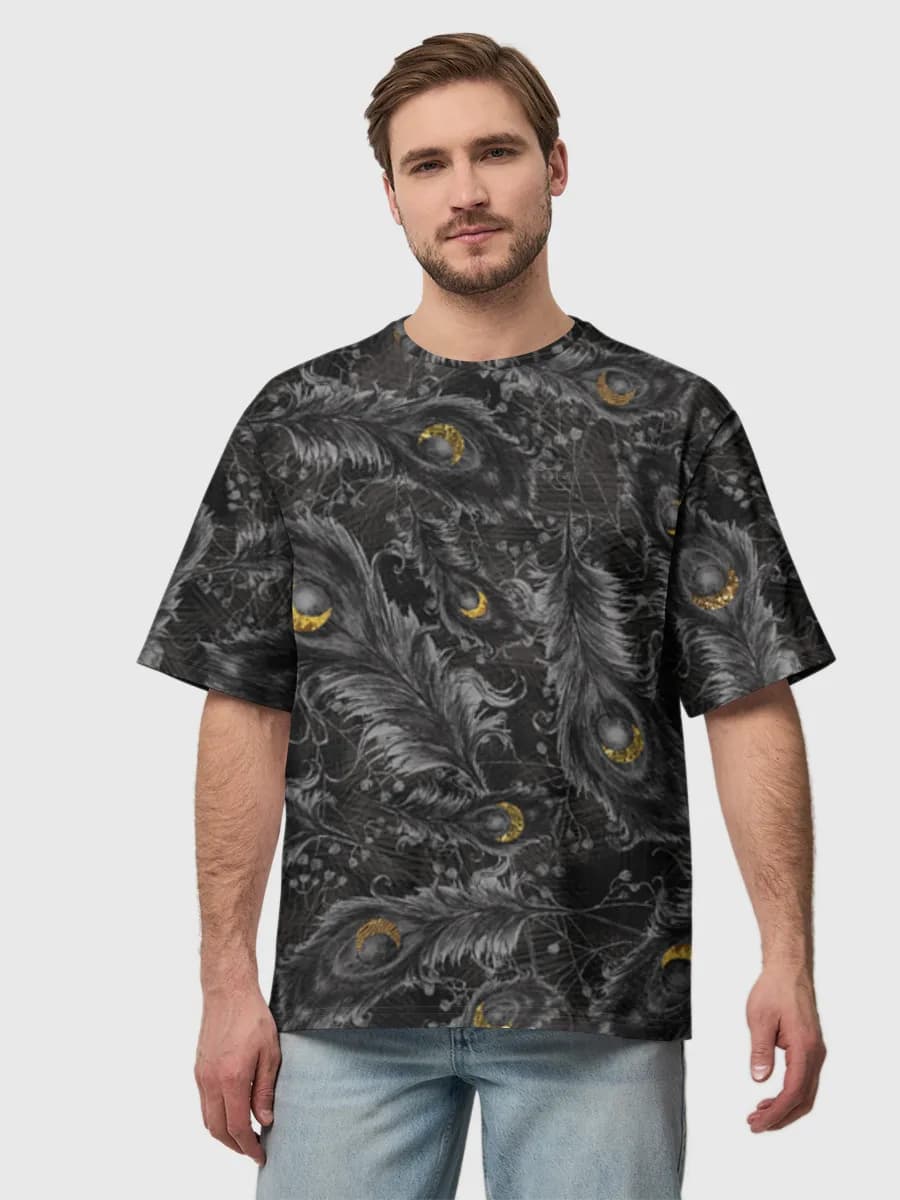 Men's oversized cotton T-shirt
