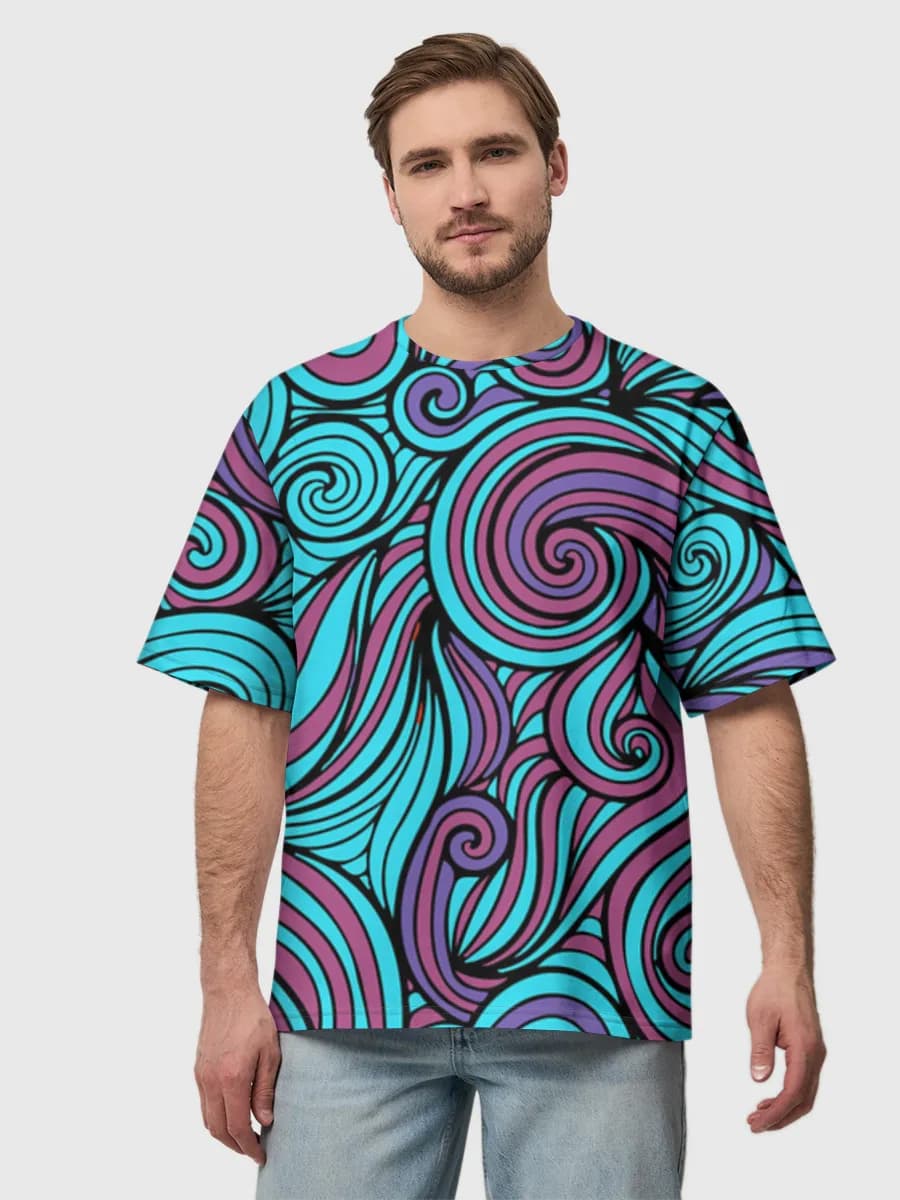 Men's oversized cotton T-shirt