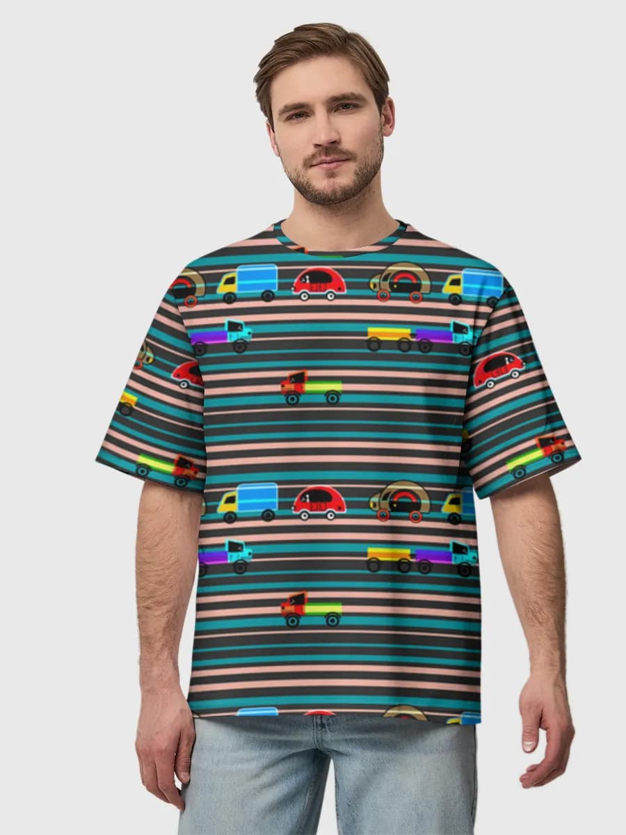 Men's oversized cotton T-shirt