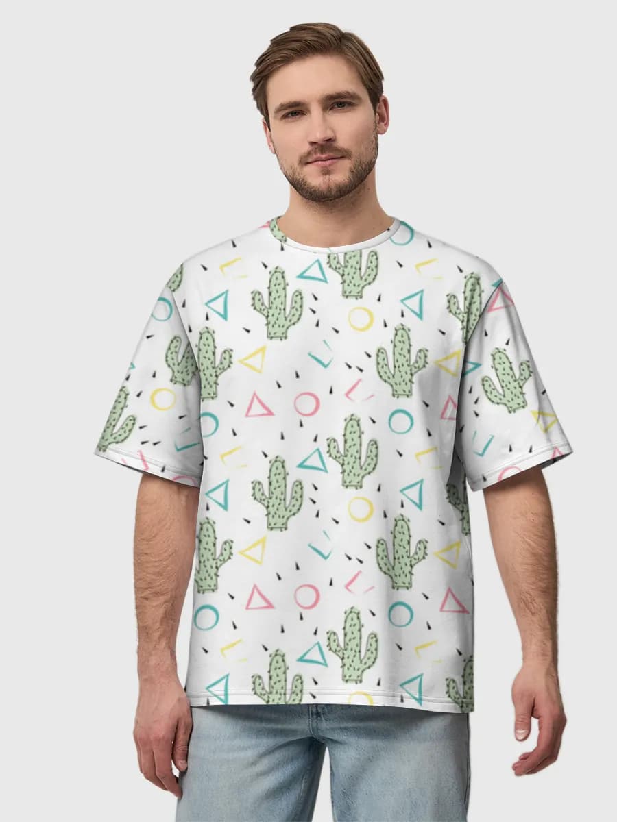Men's oversized cotton T-shirt