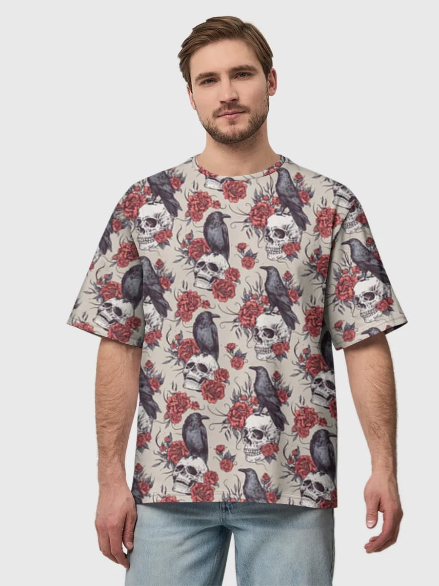 Men's oversized cotton T-shirt