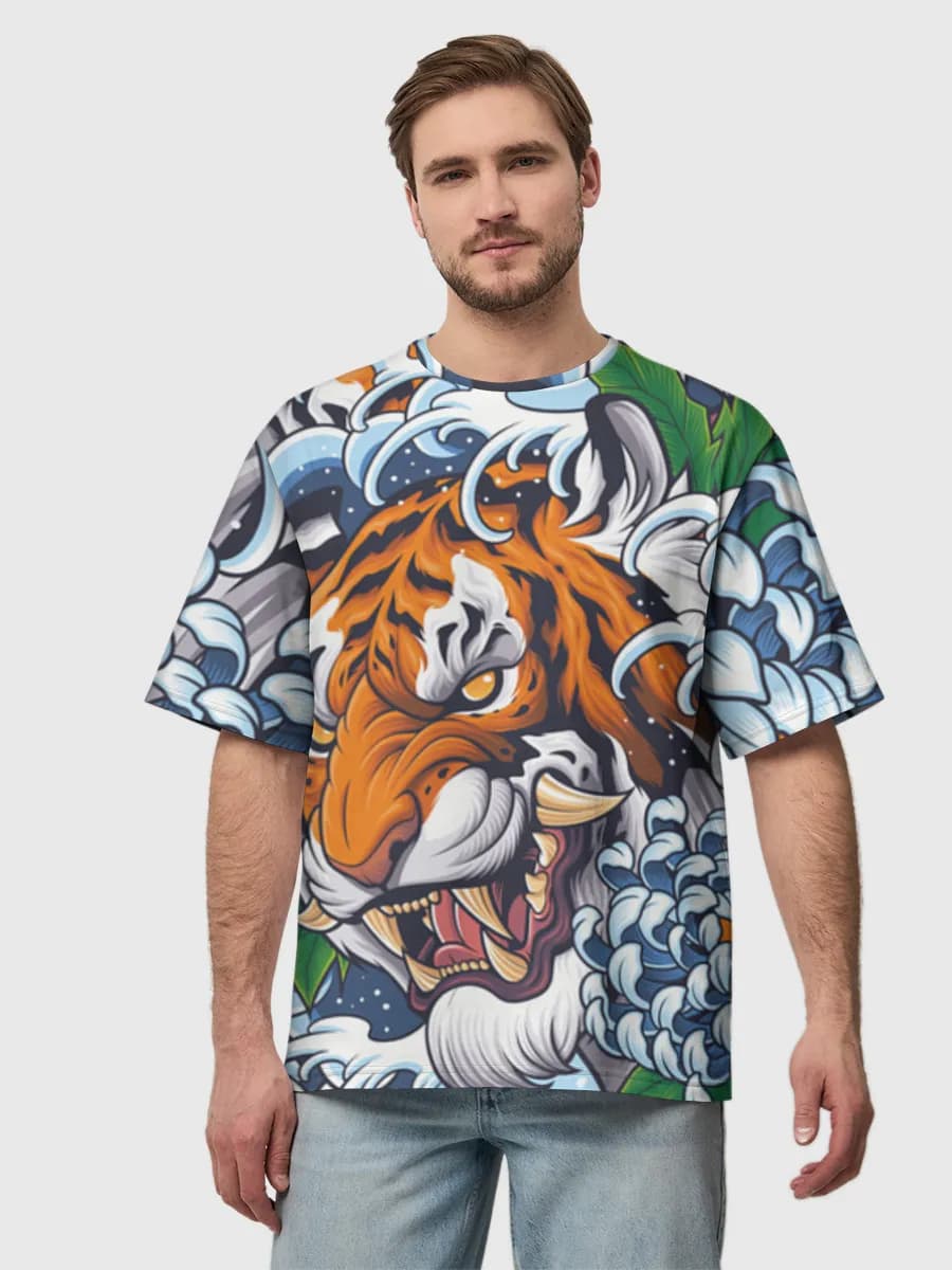 Men's oversized cotton T-shirt