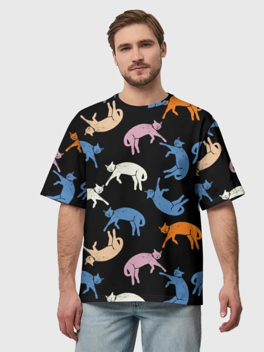 Men's oversized cotton T-shirt