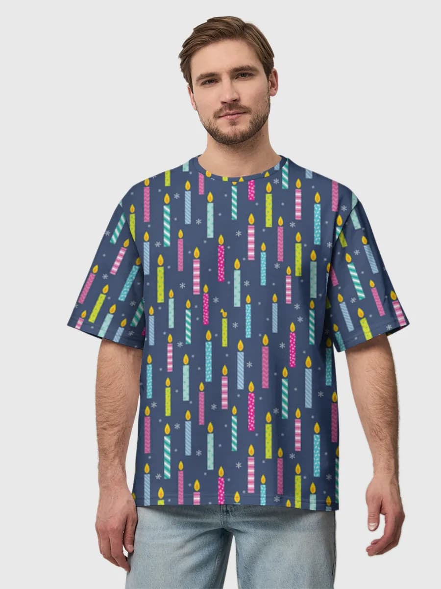 Men's oversized cotton T-shirt