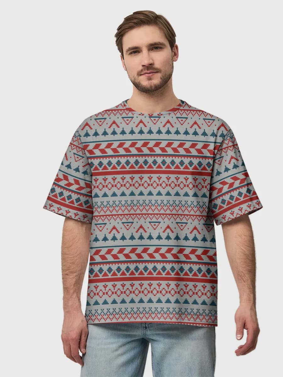 Men's oversized cotton T-shirt