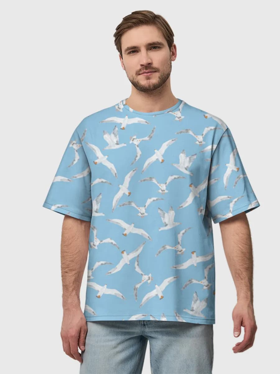 Men's oversized cotton T-shirt